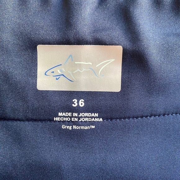 Greg Norman Men’s Stretch Shorts, Flat Front, Blue, Waist 36, NWT - Picture 8 of 14